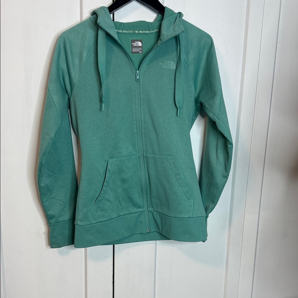 The North Face - Small - Teal Full-Zip Hoodie